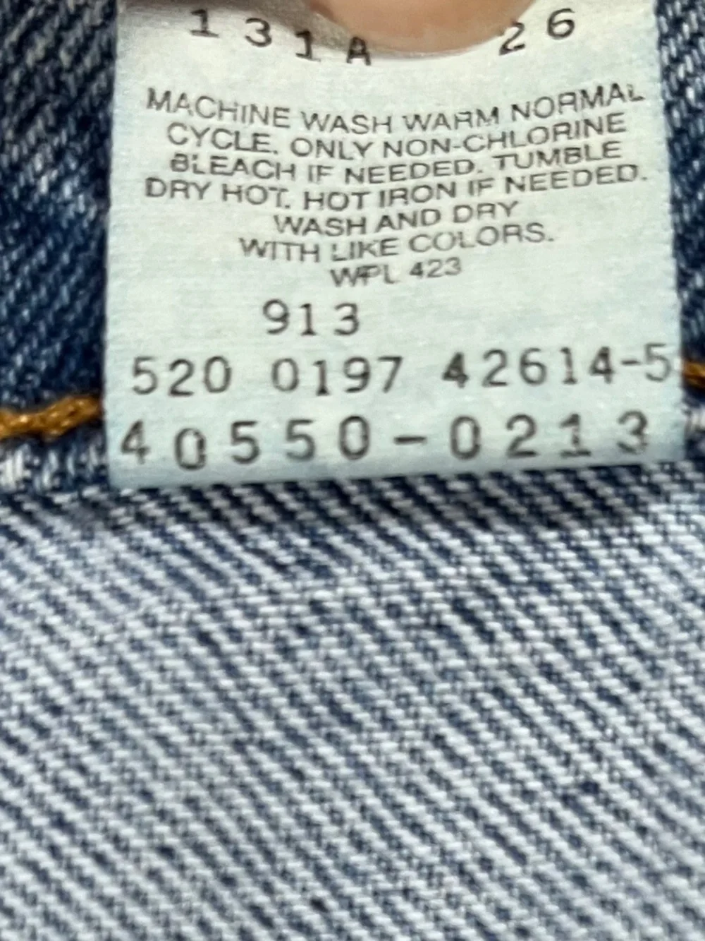 Vintage Levis 550 Jeans Mens 38x34 Orange Tab Made in USA Relaxed fit 90s